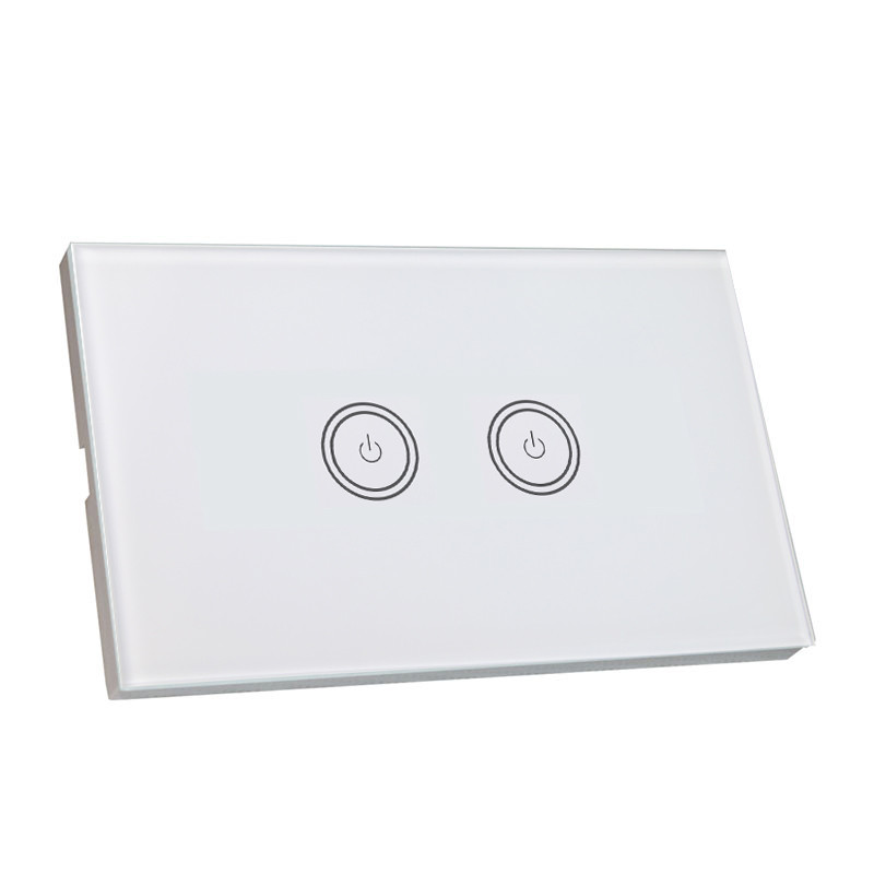 MXQ 2 Gang Voice Control Wifi Enabled Switch Avoid Electric Shock Risk