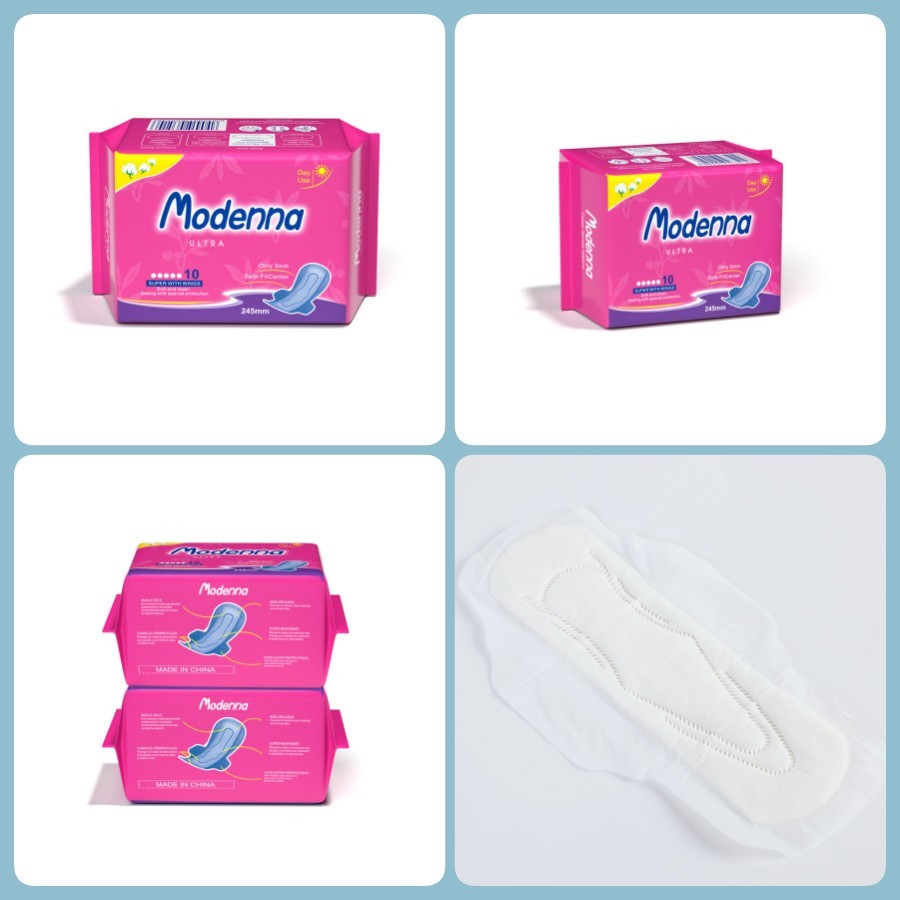 OEM Womens Period Pads High Absorbency Bamboo Menstrual Pads Skin Friendly