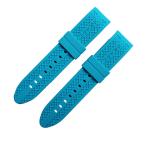 Silicone Rubber 22mm Adjustable Watch Strap Flexible For Wristwatches