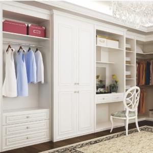 China Custom Made L Shaped Walk In Closet Wardrobe 5x4 7x7 wholesale