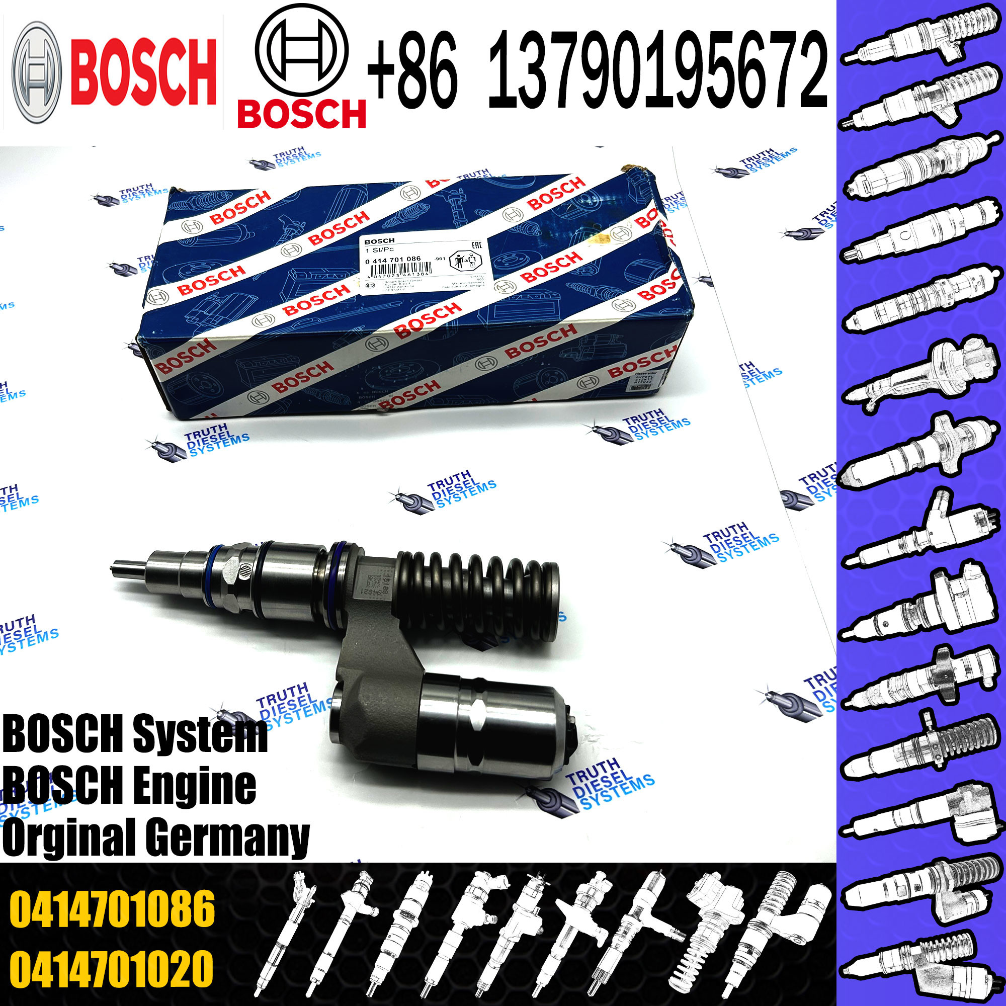 Diesel Fuel Injector Overhaul Repair Kits For SCANIA Injector 0414701037 0414701062 0414701039 0414701063 0414701086