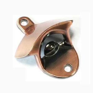 China Unique Design Die Casting Zinc Alloy Antique Copper Bar Wall Mountable Beer Bottle Opener, Blank Engrave Logo wholesale