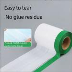 Green Taped Protective Anti Outdoor Paper Pre Taped Masking Film 16m