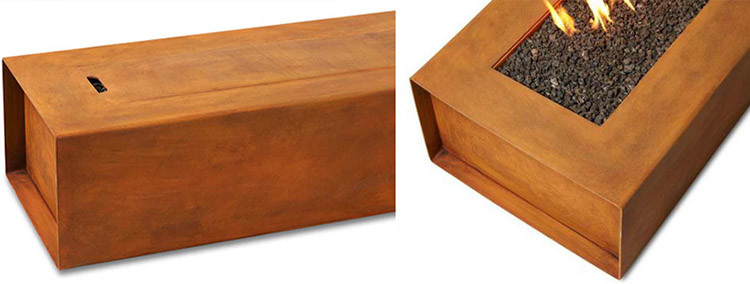 Steel Fire Pit Outdoor Home Garden Decoration Rusty Corten Steel Fire Pit
