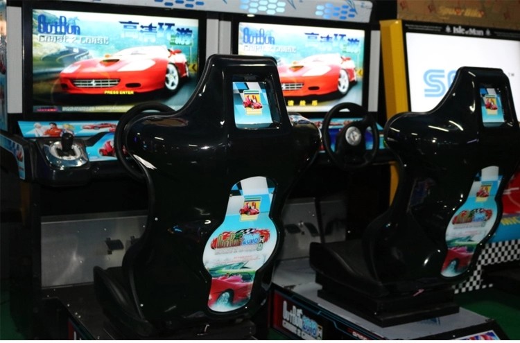 Double Player Coin Operated Arcade Car Racing Game Machine