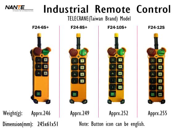 Single / Double Speed Wireless Hoist Remote Control Wireless Industrial Remote