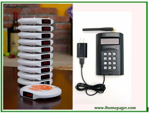 S910+C910 new wireless queue pager system for cafeteria
