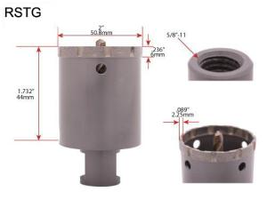 China Pilot Crown 2 Inch Core Drill Bit , stone / ceramic Diamond Cutting Tools wholesale