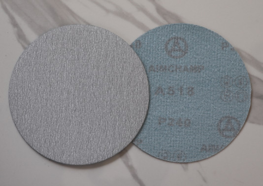 Abrasive Sandpaper Hook And Loop Disc Sanding Paper White Aluminum Oxide