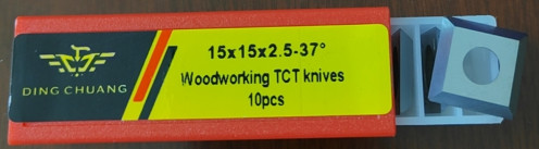 Square Radius Shape Carbide Cutting Tool Inserts 15x15x2.5-37°