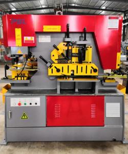 China 250 Ton Ironworker Hydraulic Press Hydraulic Punch And Shear Machine Q35Y-50 wholesale