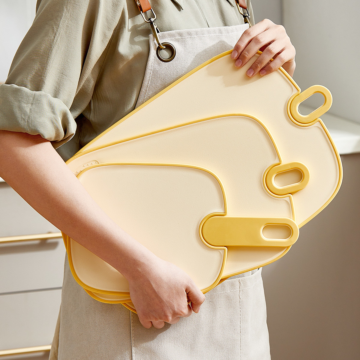 3 Sizes Plastic Multifunctional Double Sided Antibacterial Cutting Board