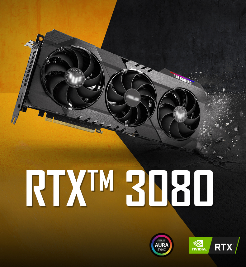320 Bit PC Gaming Graphics Cards 10GB GDDR6X Geforce RTX 3080 Graphic Card
