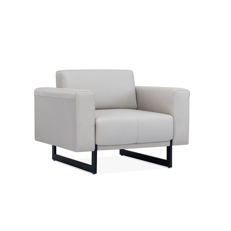 Blue Hotel Office Reception Leather Modular Sectional Office Sofa