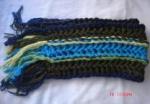 Knitted handmade scarves