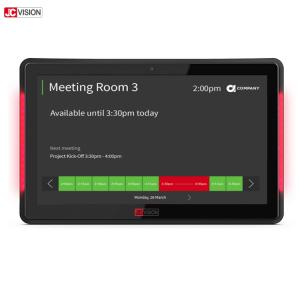 China LED Light Conference Room Displays , NFC Poe Meeting Room Schedule Display wholesale