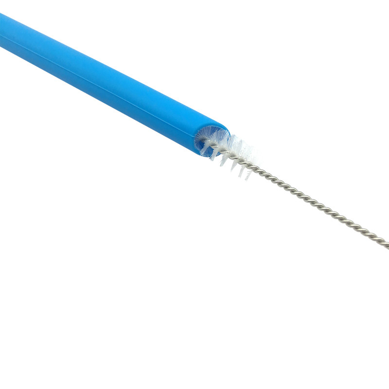 Foldable Degradable Reusable Straws Bpa Free Smoothie Straws With Cleaning Brush