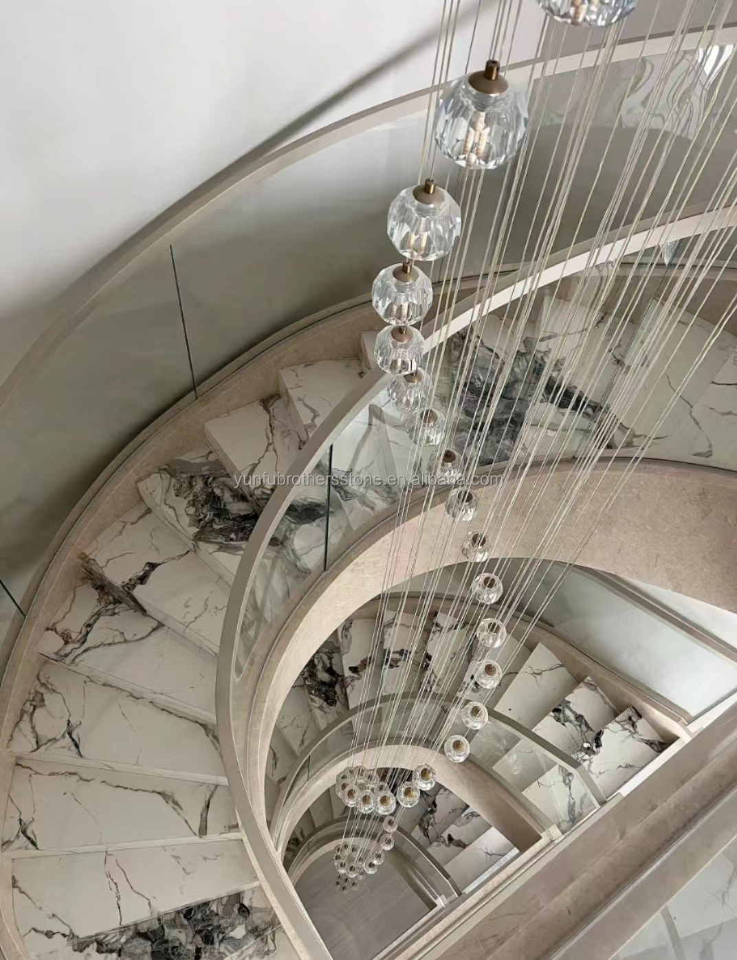 Straight Stair Non Slip Stair Treads with Sintered Stone Big Slabs from Special Stock