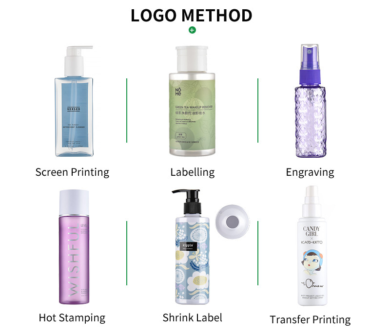Shrink Label Decorative Plastic Shampoo Bottles 250ML Long Slim Round Bottle
