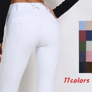 China White Full Grip Competition Pantalon Equitation Horse Riding Pants Tight Waist Belt wholesale