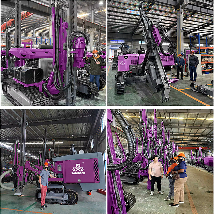 Crawler Drilling Rig Hard Rock Borehole Drill Rig High Efficiency DTH Hammer Drilling Machine