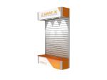 Slatwall Portable Trade Show Booth Displays Reconfigurable Aluminum Modular