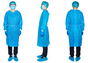 China SMS Body Protection Medical Disposable Gowns , Anti Static SMS Isolation Apron wholesale