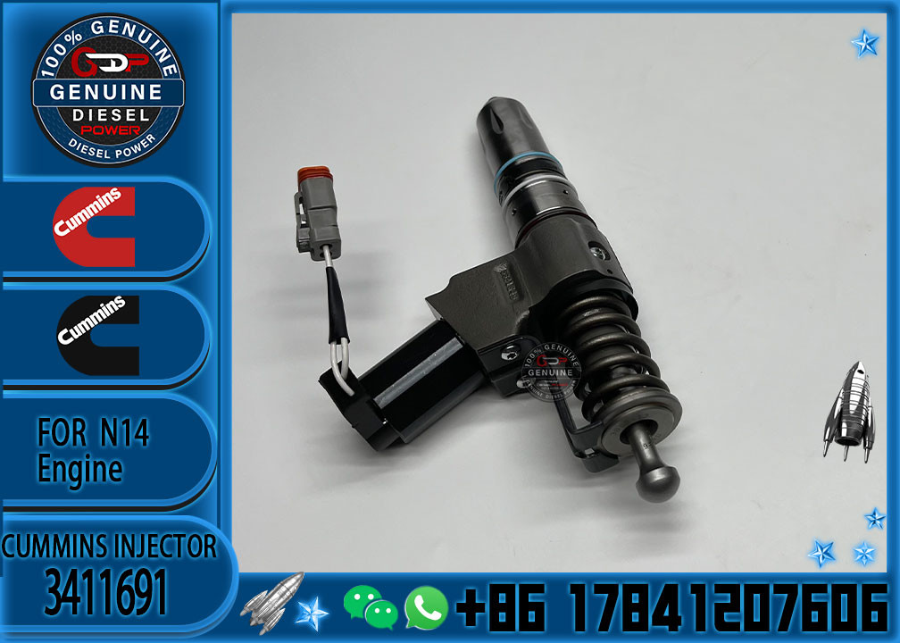 Fuel injector 3411691 diesel engine N14 injector 3411691 for Cummins engine N14