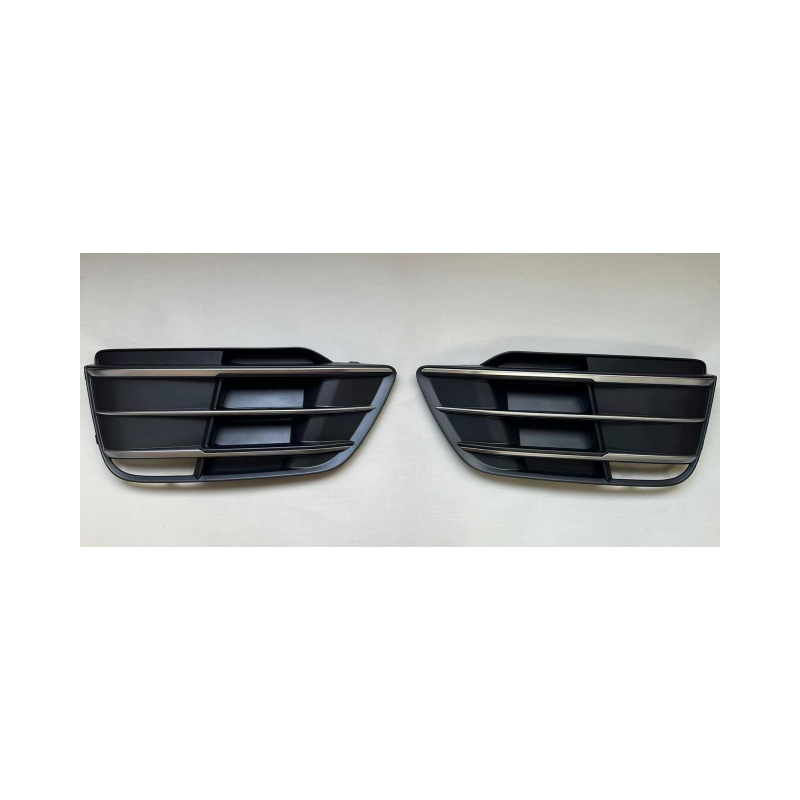 Car Front Fog Light Fog Lamp Grille Grill Cover for Audi Q5 Sports Type 2018 2019 2020 80D807679J 80D807680J(RU6)