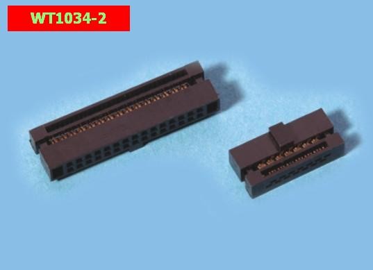 FC Flat 1.27 Mm Pitch Ribbon Cable Connector PBT V-0 Fire Rating