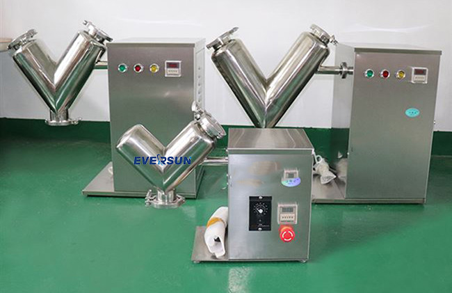 Adjustable Mixing Time 10-5000L Dry Powders V Mixer Machine For Lab