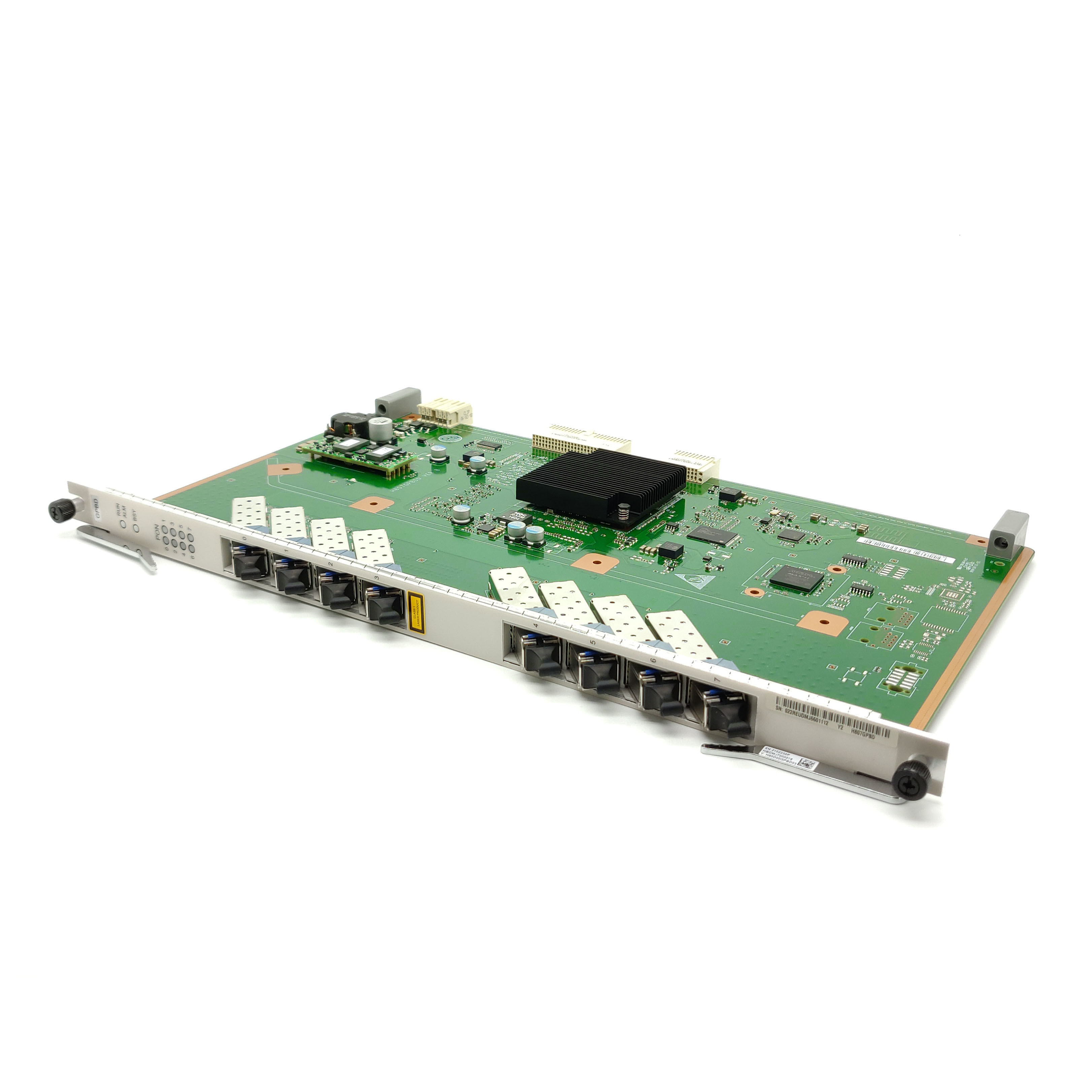 Huawei GPBD Service Board 8 port GPON interface board for Huawei OLT, and provide GPON service access