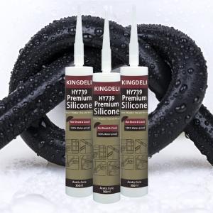 China Acetic Construction Silicone Sealant With White Black Transparent Color wholesale