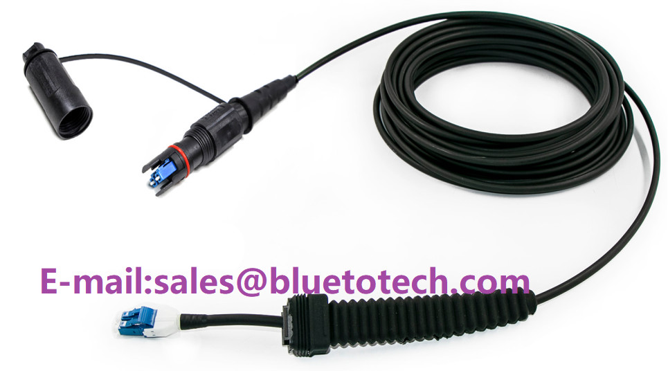 Robust 4Core Fiber Optic Patch Cord Expanded Beam Connector For Avionics Mining