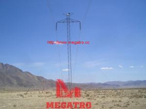 China 500KV Guyed DC vertical configuration overhead transmission tower wholesale