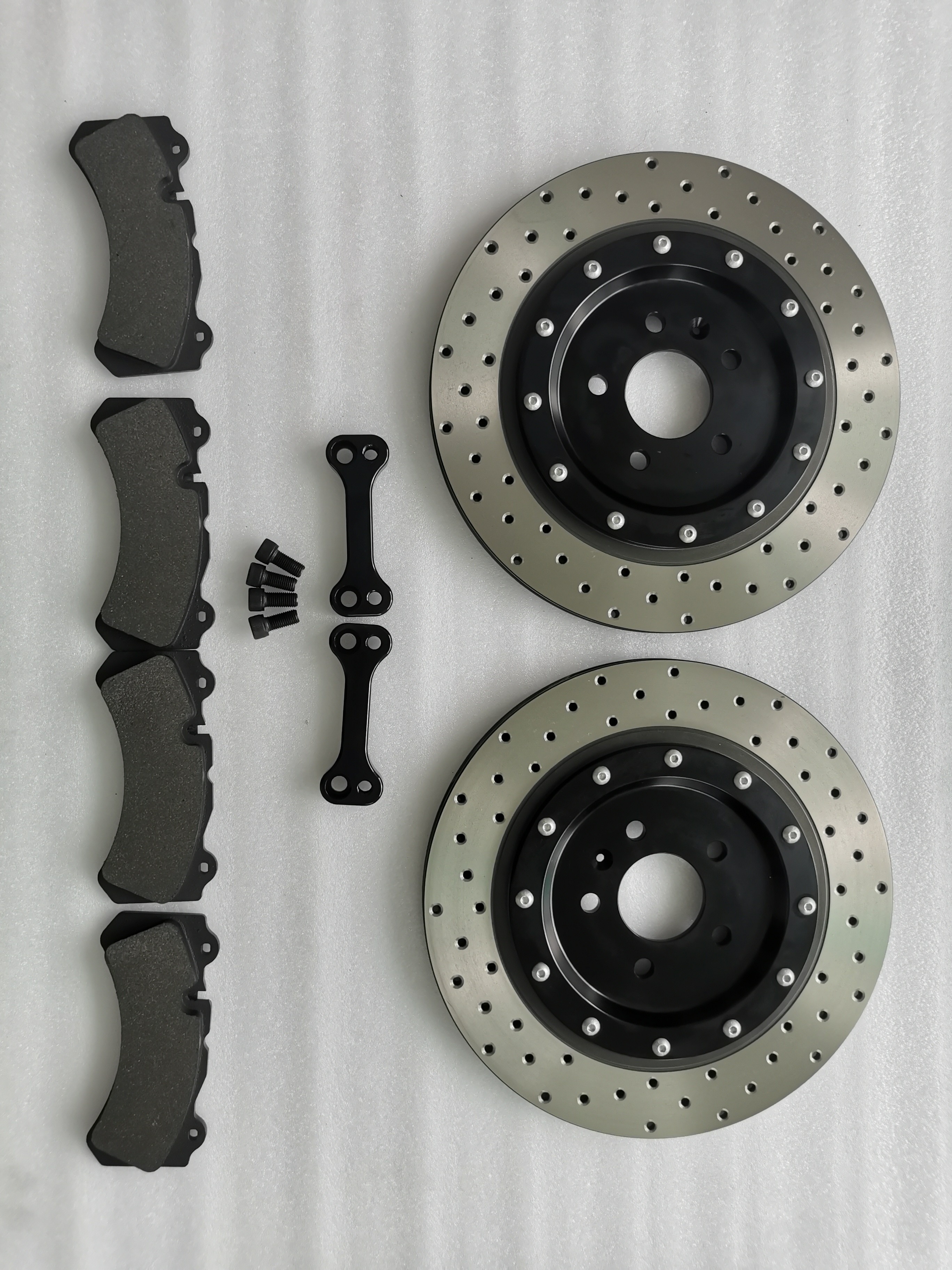 Car Brake Rear Enlarged Disc 324*10mm Bracket GT6 Backup Pads
