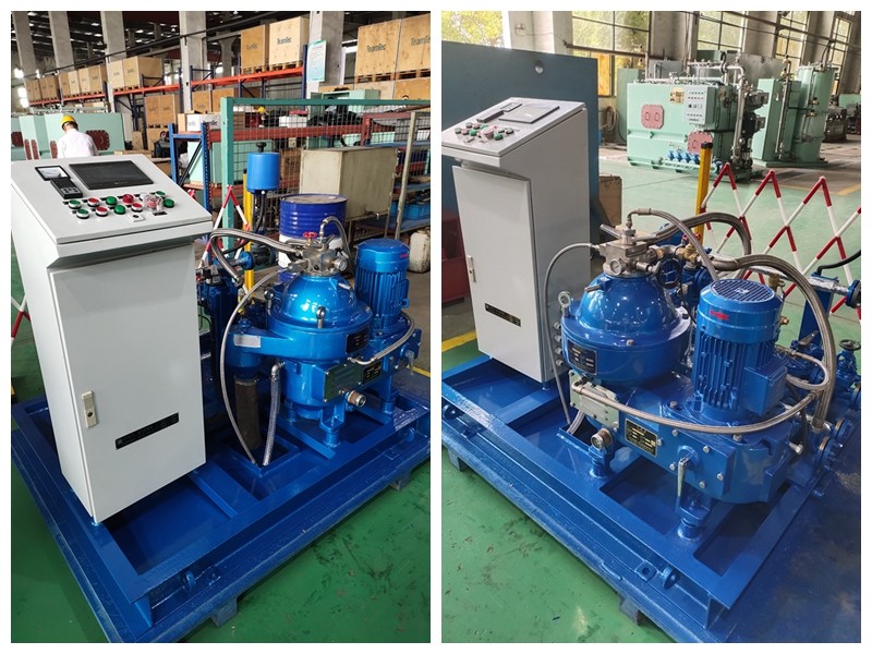 Marine Power Plant Diesel Engine Fuel Oil Handling System Disc Separator 5000 LPH