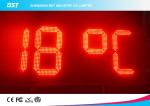 Double Sided Red Led Clock Display For Outdoor Sports , High Accuracy