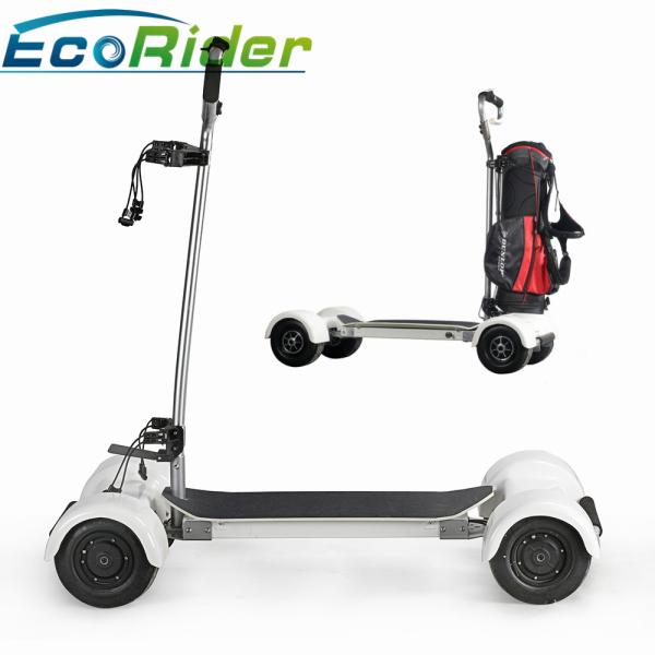 EcoRider Scooter Golf Bag Carrier 1000w Four Wheels 40-60KM Mileage Brushless DC