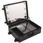 Aluminum Led Makeup Case Multimedia Bluetooth FM System With Speakers