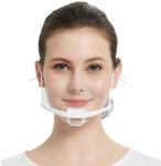 Earloop Style Transparent Plastic Face Cover For Chef