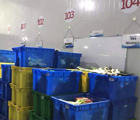 Plastic Moving Box Containers For Fruits Vegetables Internal Size 590x410x330mm
