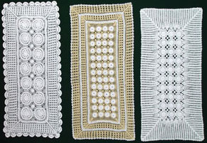 christmas tablecloths cotton and linen, Tablemat, Corcheted Lace Table linen, Tablecloth