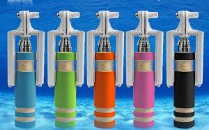 China 13.5cm Mini Wired Selfie Stick Handheld monopod mini selfie stick pocket selfie stick wholesale