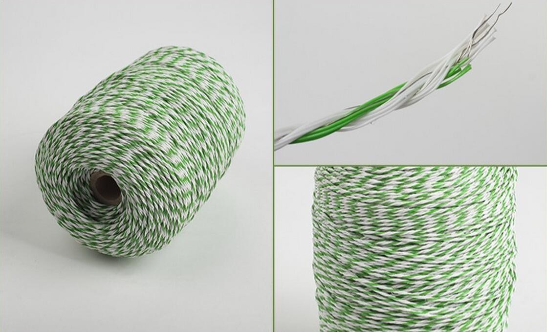 China Manufacturer electric fence PE fence poly rope for farm fence for cattle/equine/sheep QL725