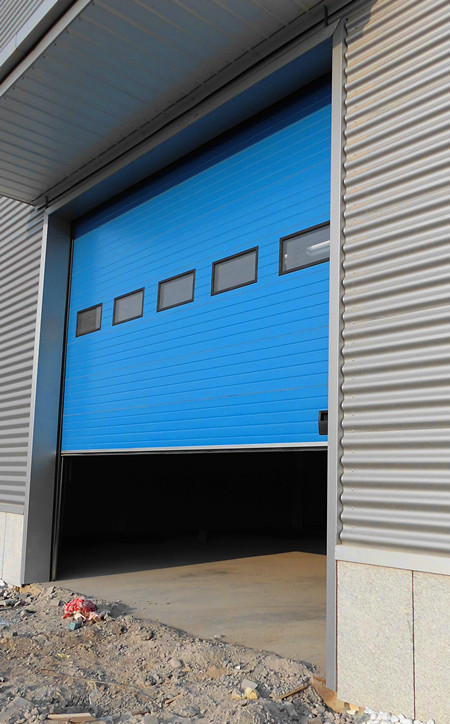 Standard Plywood Package Industrial Sectional Doors Sandwich Construction Steel