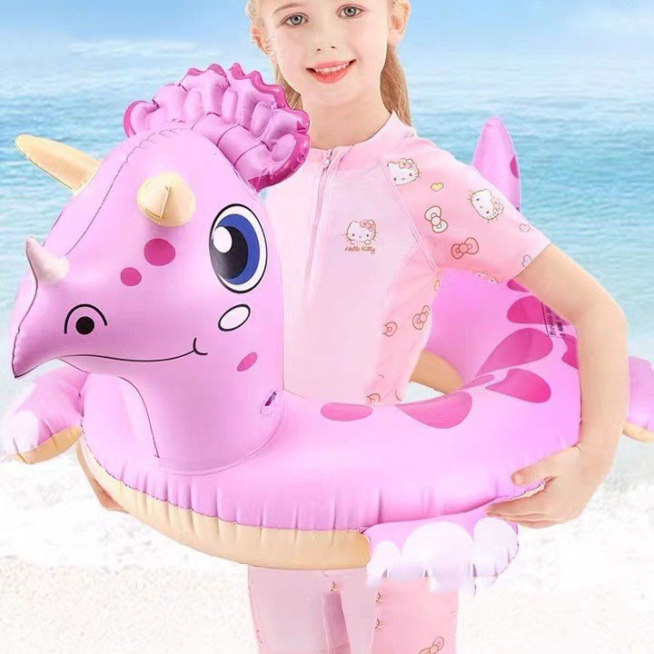 Cartoon Dinosaur Swimming Pool Float Ring Tubes Educational and Fun for Kids' Swi