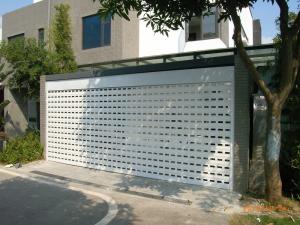 China Woodgrain Electric Garage Doors Residential Aluminum Roll Up Garage Doors wholesale