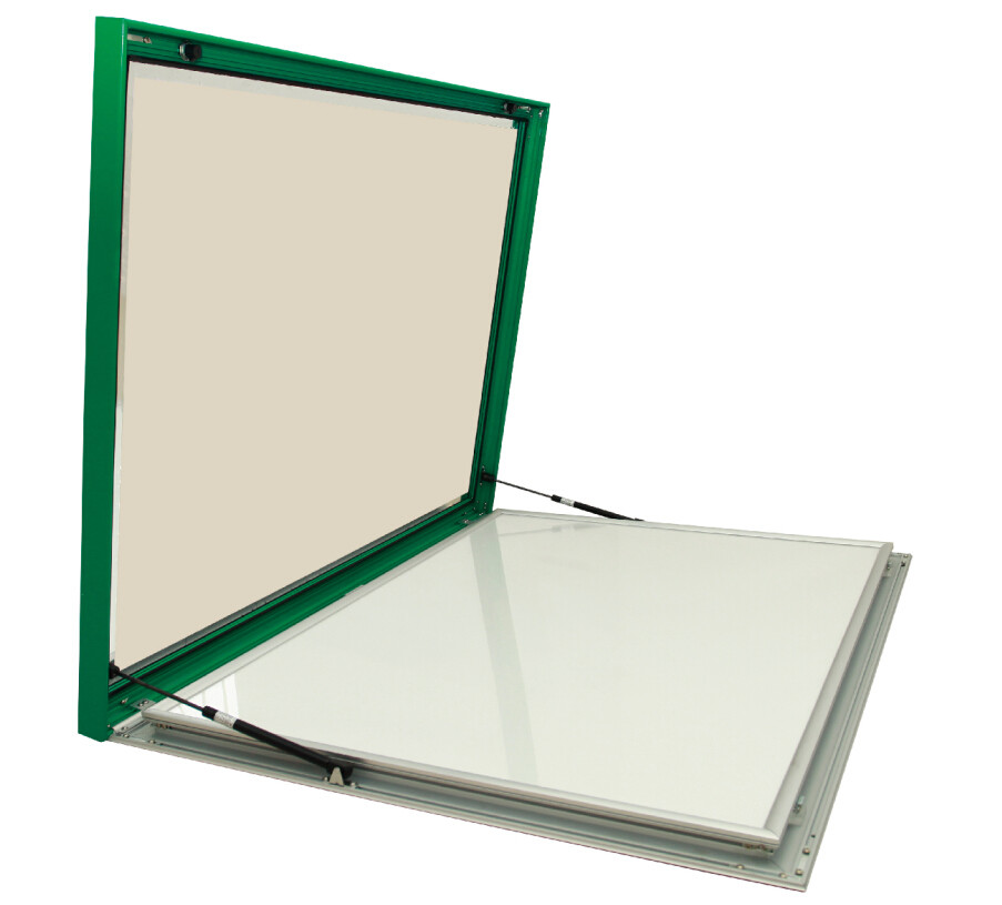 Anodized Silver Multi Window 60mm Outdoor LED Light Box