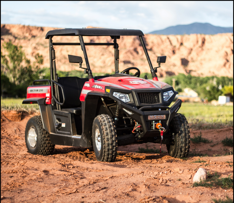 Max Power 12kW/7500rpm 250cc UTV with 2 Seats and Remote Control Maximum Torque ≤20Nm